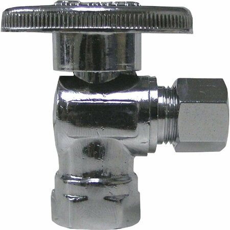 PROLINE 1/2 In. FIP x 3/8 In. C Quarter Turn Angle Valve 190-232HC